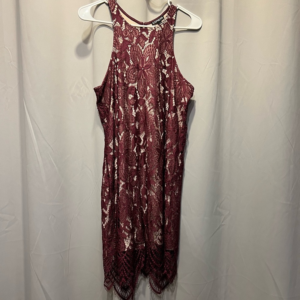 Express Maroon Cocktail dress